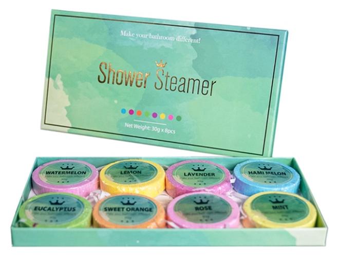 ستورتشو مجموعة 8 قطع من بخاخات الدوش وقنابل الحمام STORECHO – العلاج العطري بالزيوت الأساسية الطبيعية للاسترخاء وتخفيف التوتر وترطيب البشرة – هدايا أعياد الميلاد للنساء، الرجال، الأمهات، الزوجات والعناية الذاتية - Image 1