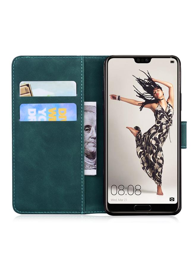 اس-توب جراب هاتف Huawei P20 Pro مصنوع من الجلد بلون نقي وملمس ناعم - Image 4