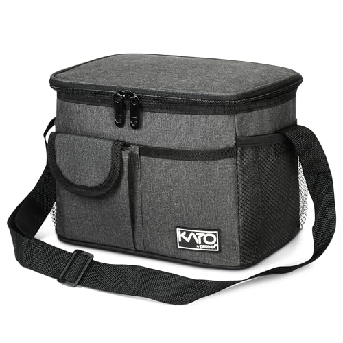 Tirrinia Insulated Lunch Bag for Women Men, Leakproof Lunch Box Containers for Adult, Work, School, Soft Lunchbox for Kids,Boys, Adult Cooler Bag for Picnic Hiking Beach,Charcoal - Image 1