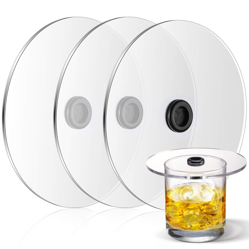 Patelai Infuser Lids Cocktail Drinks Covers Handy Cup Lids for Cocktail Drinks Accessories 3 