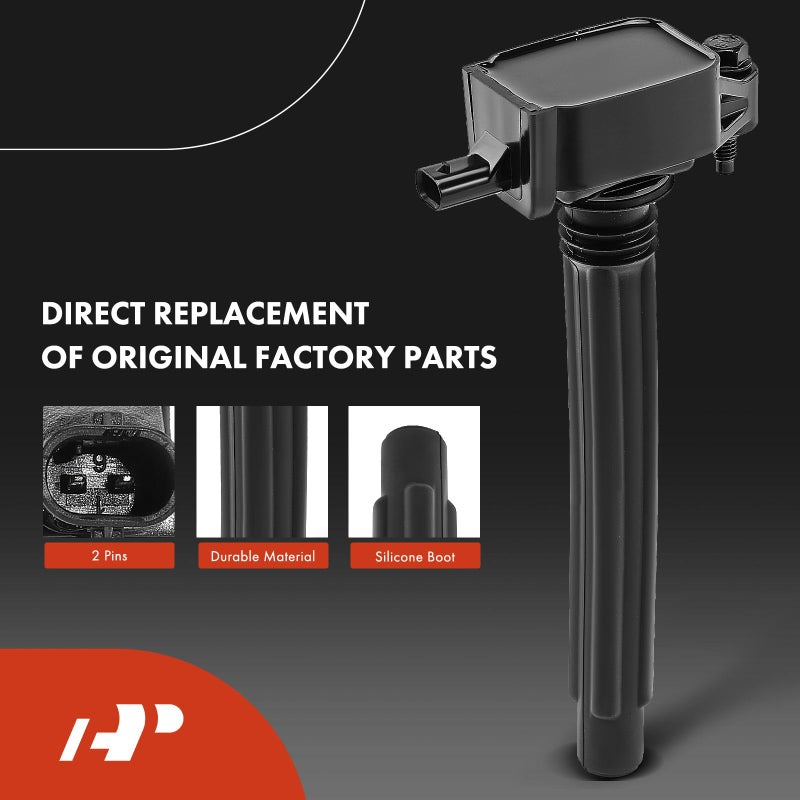 A-Premium Set of 4 Ignition Coil Pack and Iridium Spark Plugs Compatible with Jeep Cherokee 2014-2020, Compass 2018-2020, Renegade 2015-2020 & Chrysler 200 & Ram ProMaster City & Dodge Dart, Fiat 500X - Image 4
