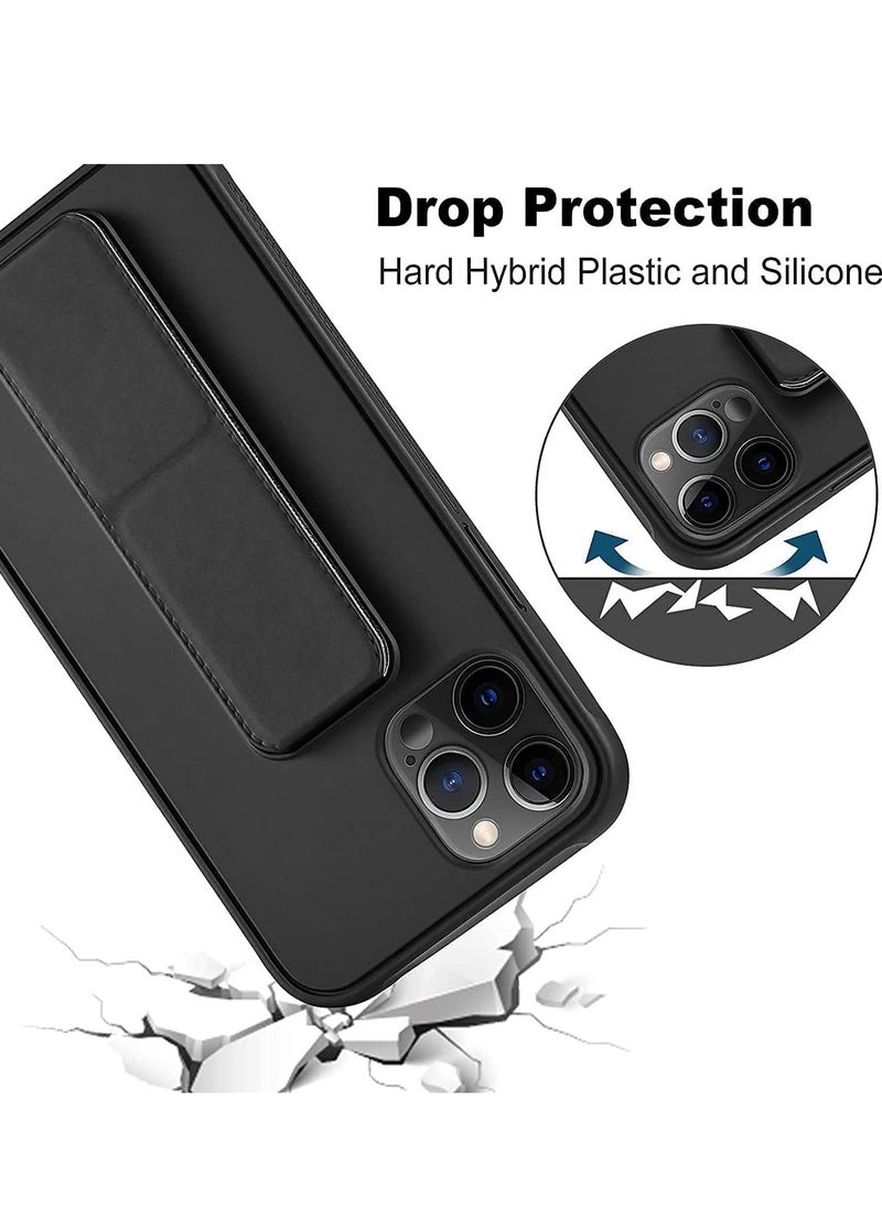 Case Cover Compatible with iPhone 14 Plus Magnetic Car Mount Kickstand and holder, Premium Silicone Vertical and horizontal Hand Strap, and Grip with multi-stand - Image 4