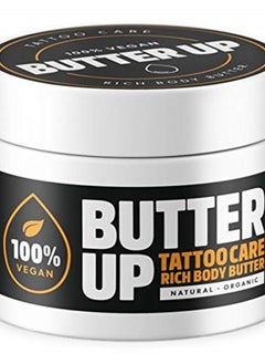 Tattoo Aftercare - Heals & Brightens Tattoos, Vegan, Natural, Organic, Cruelty Free, Rich Creamy Body Butter 3.4Fl oz