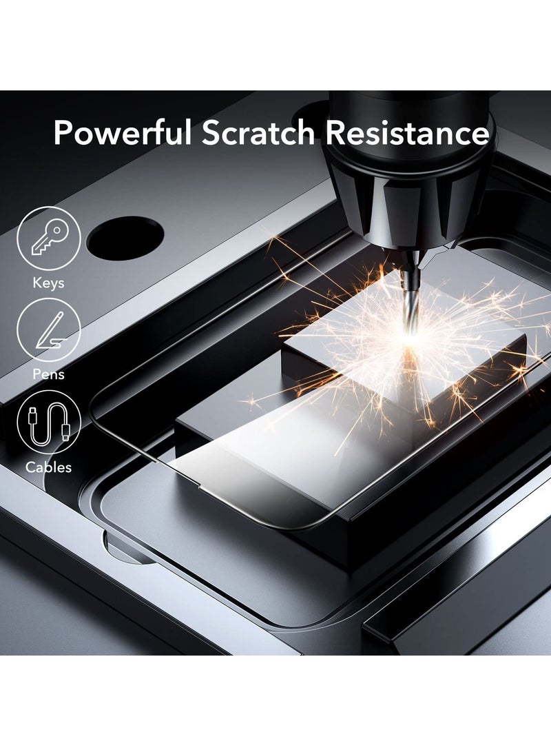 BORTONY Pack of 2 Tempered Glass Full Coverage Designed for iPhone 14/14 Pro/13/13 Pro Screen Protector [9H Military Shatterproof Protection] Easy Install Bubble Free Protective Film Case-friendly 6.1'' - Image 4