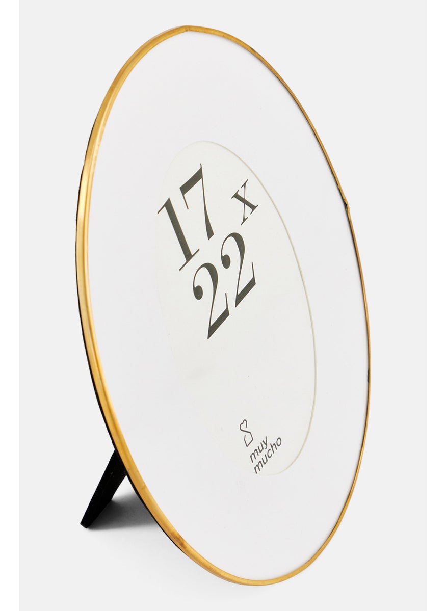 Muy Mucho Oval Shaped Photo Frame, White  - Image 3