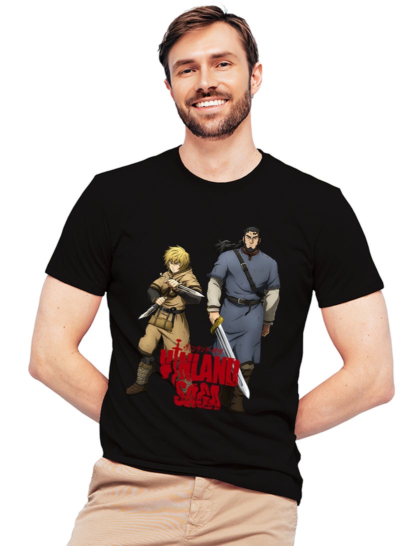 Fashion World Cotton T-shirt Printed with High-quality Anime Vinland  - Image 1