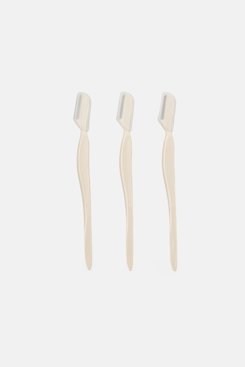 YOTO 3 Pieces Eyebrow Razor Set, White - Image 1