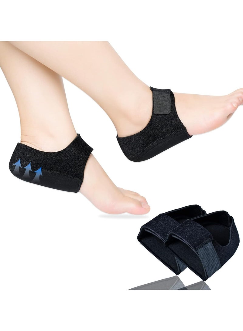 2Pairs Heel Protectors, Heel Cups, Gel Heel Cushion Support for Plantar Fasciitis, Heel Pain, Achilles Tendinitis, Dry Cracked Heels, Heel Pads for Men & Women - Image 1