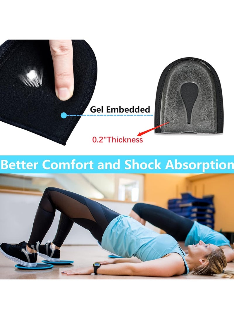 2Pairs Heel Protectors, Heel Cups, Gel Heel Cushion Support for Plantar Fasciitis, Heel Pain, Achilles Tendinitis, Dry Cracked Heels, Heel Pads for Men & Women - Image 3