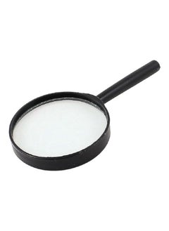 Generic 75mm transparent magnifying glass with black plastic handle 