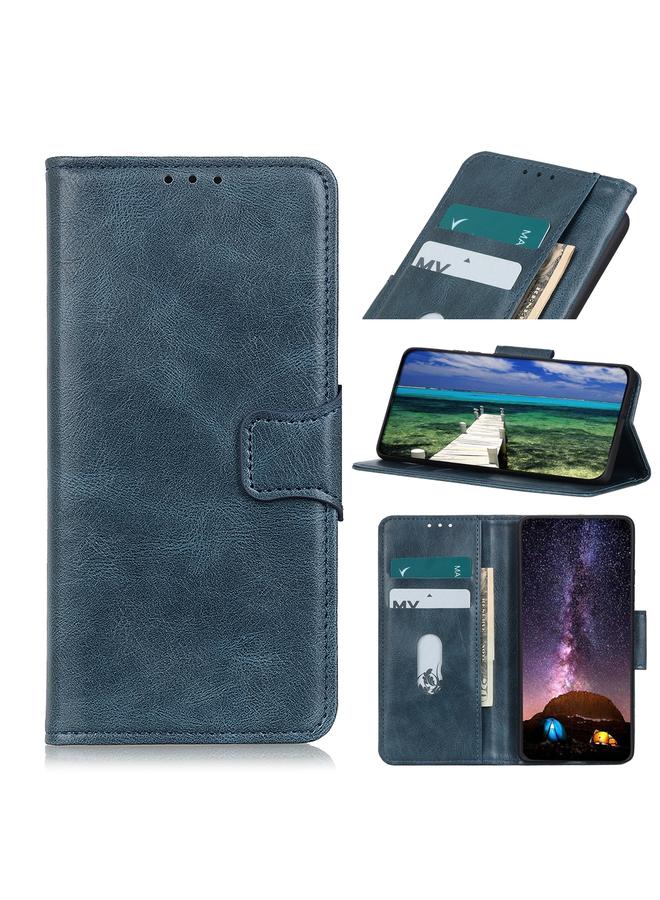 اس-توب جراب لهاتف Samsung Galaxy S21 FE من Mirren Crazy Horse Texture، جراب جلدي قلاب أفقي مع حامل وفتحات للبطاقات ومحفظة - Image 1