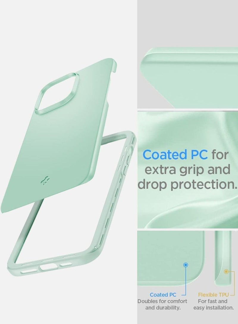 Spigen Thin Fit iPhone 14 Pro Case Cover - Apple Mint - Image 4