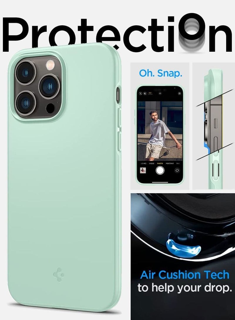 Spigen Thin Fit iPhone 14 Pro Case Cover - Apple Mint - Image 5
