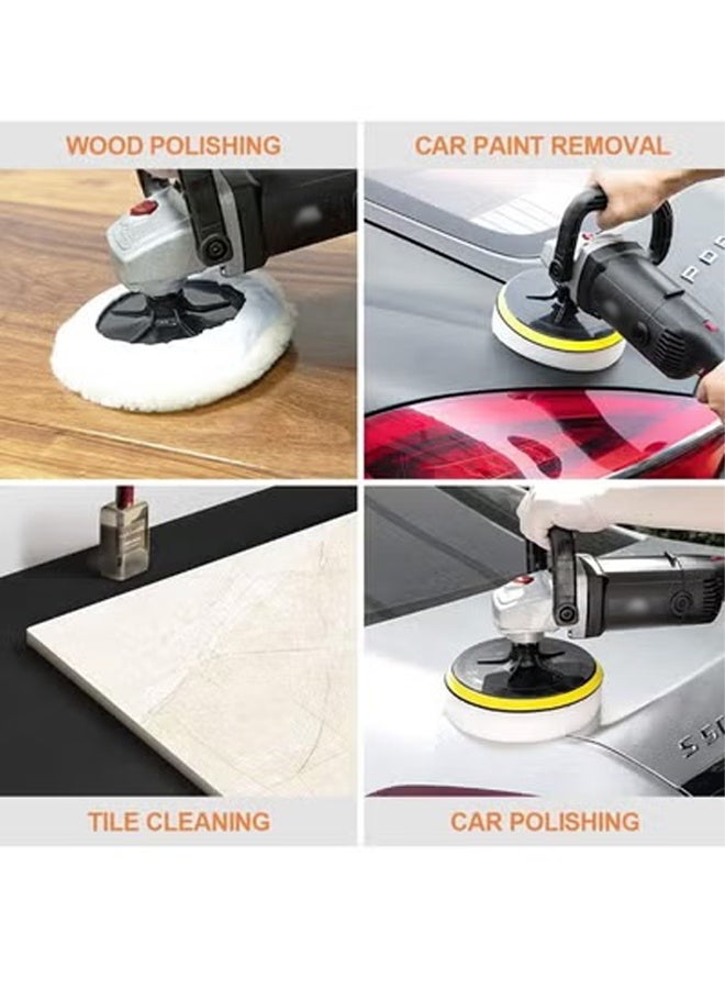 DUNISO Buffer Polisher,Powerful Waxer,Car Wax Buffer Machine,Rotary Polisher,Low Noise,8 Variable Speed,Equipped with Safety Axle Lock,for Car Waxing and Polishing Care,500-3000r/min,1400W - Image 5