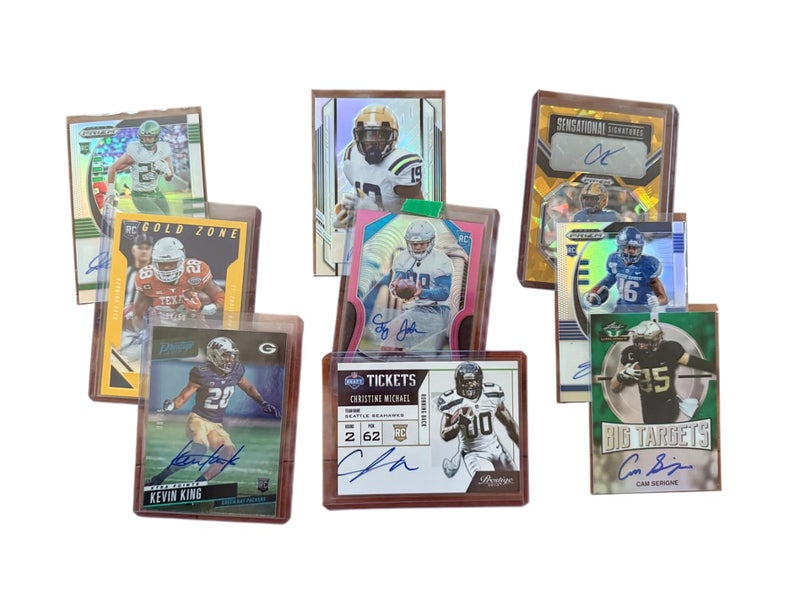 High Cheese Rich Strike Football Card Triple Auto Third and Goal Mystery Pack. 3 Guranteed Autograph Football Cards. - Image 5