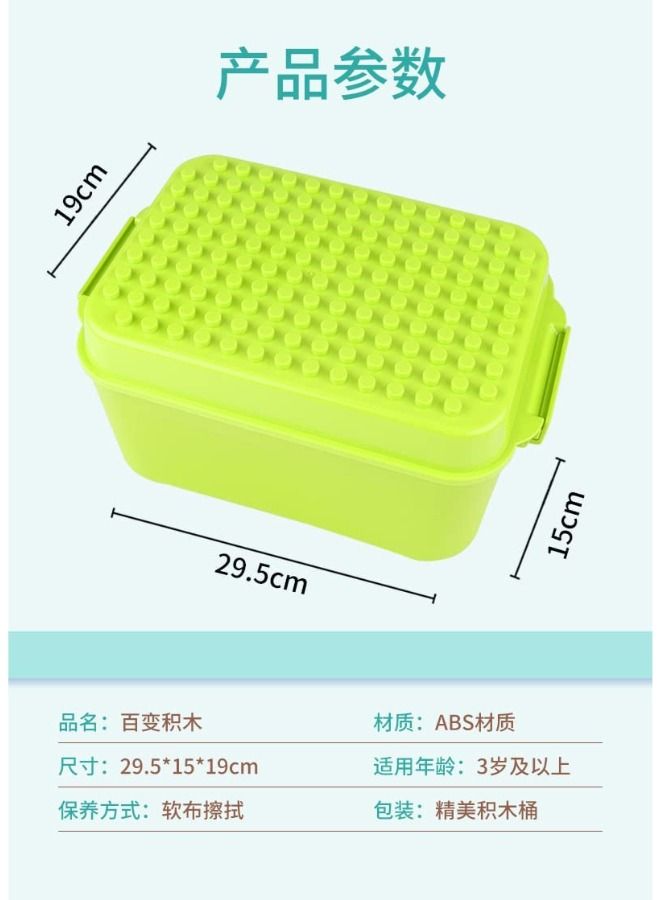 B&K 270 Pieces with Green Box, Big Building Blocks Classic Bricks 6 Colors | Large Building Bricks STEM Toy for Compatible with All Ages. (270 Pieces With Box)  - Image 5