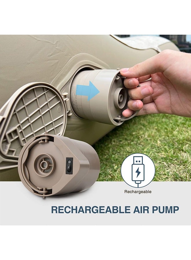 Auto Inflatable Couch, Air Mattress Sofa Bed with Portable Air Pump