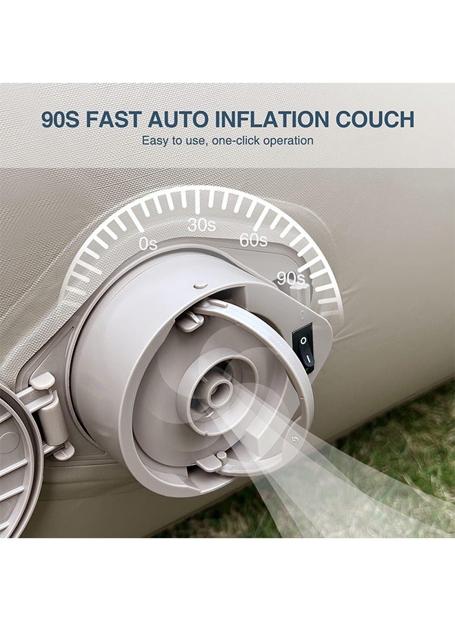 Auto Inflatable Couch, Air Mattress Sofa Bed with Portable Air Pump