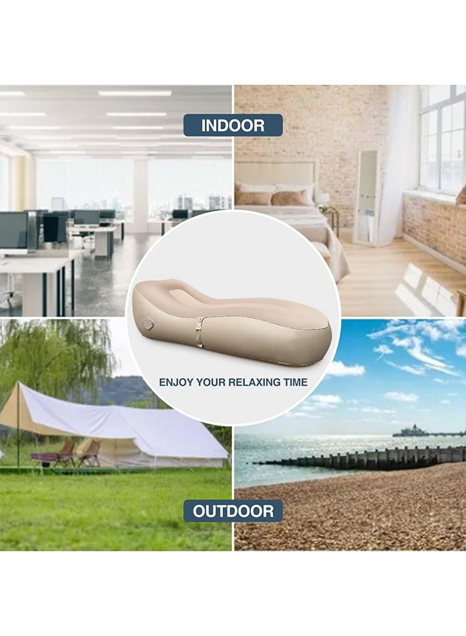 Auto Inflatable Couch, Air Mattress Sofa Bed with Portable Air Pump