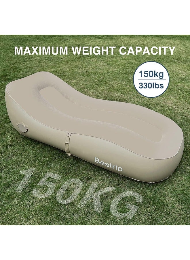 Auto Inflatable Couch, Air Mattress Sofa Bed with Portable Air Pump