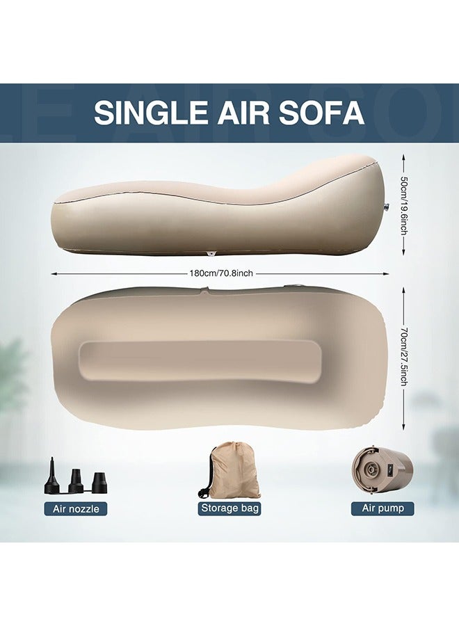 Auto Inflatable Couch, Air Mattress Sofa Bed with Portable Air Pump