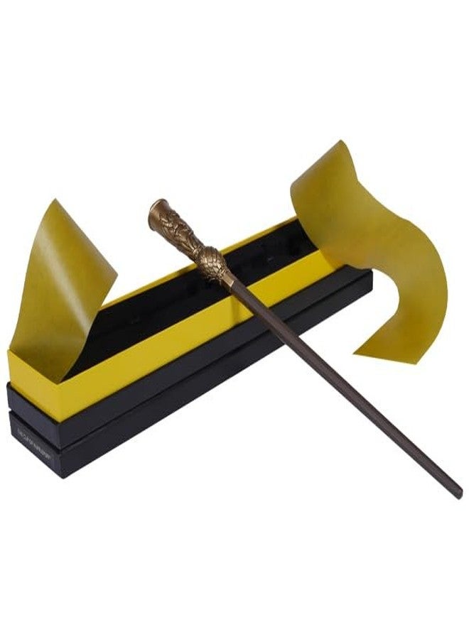 Harry Potter Cup of Hufflepuff Wand - 14.5" Collectible Wizard Wand - Gold Detailing & Badger Emblem - Display Replica with Deluxe Collector’s Box - Ideal for Fans & Collectors - Not a Toy - Image 1
