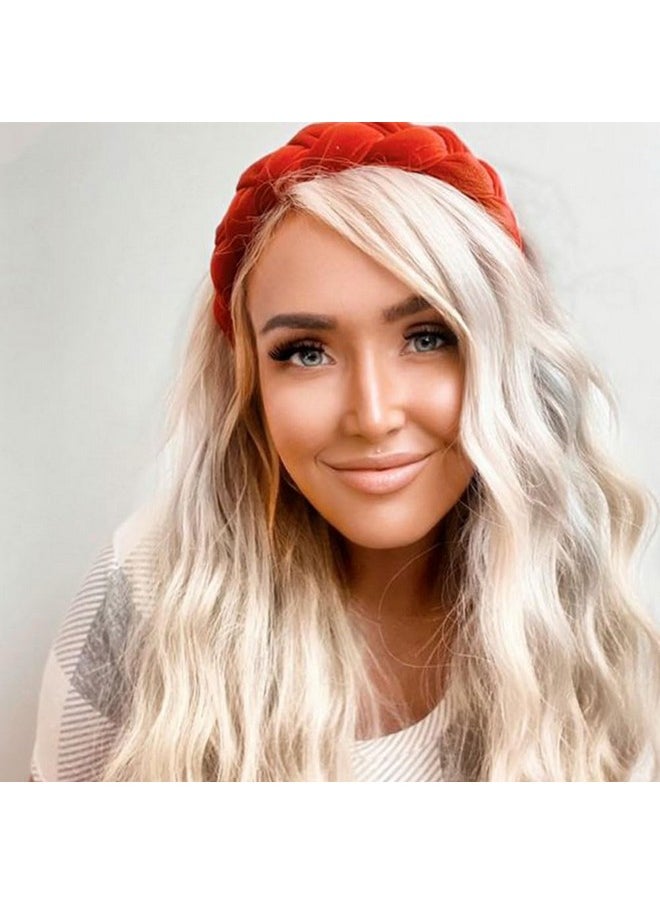 DRESHOW Fashion Knotted Headbands Vintage Velvet Braided Headbands Criss Cross Twist Hairbands Accessories For Women Girls  - Image 2