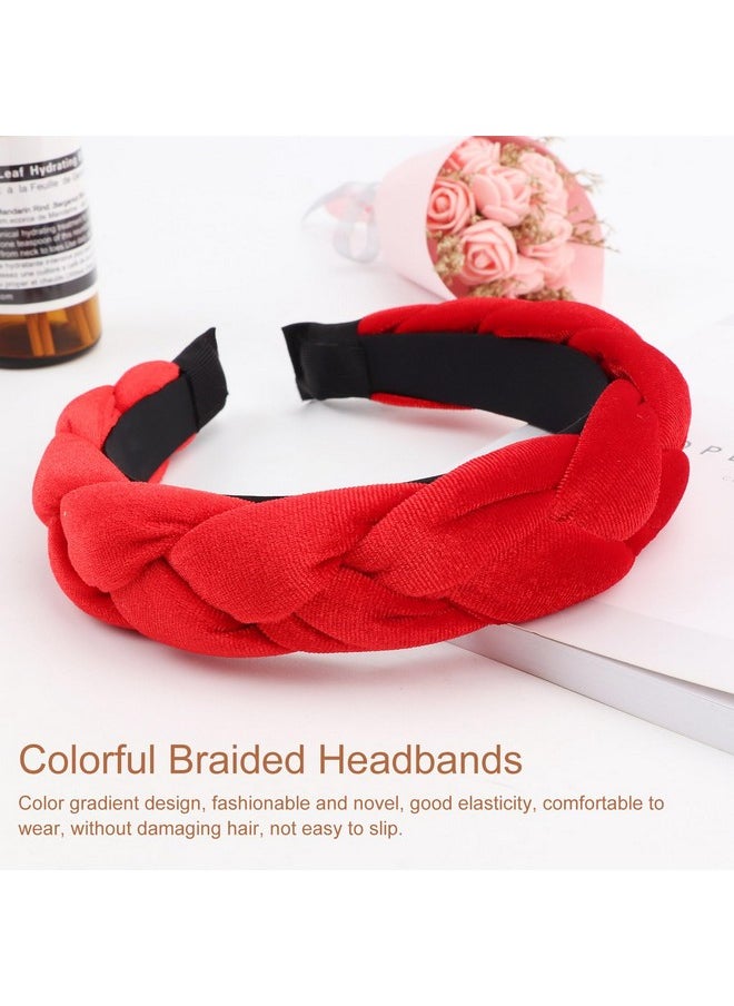 DRESHOW Fashion Knotted Headbands Vintage Velvet Braided Headbands Criss Cross Twist Hairbands Accessories For Women Girls  - Image 4