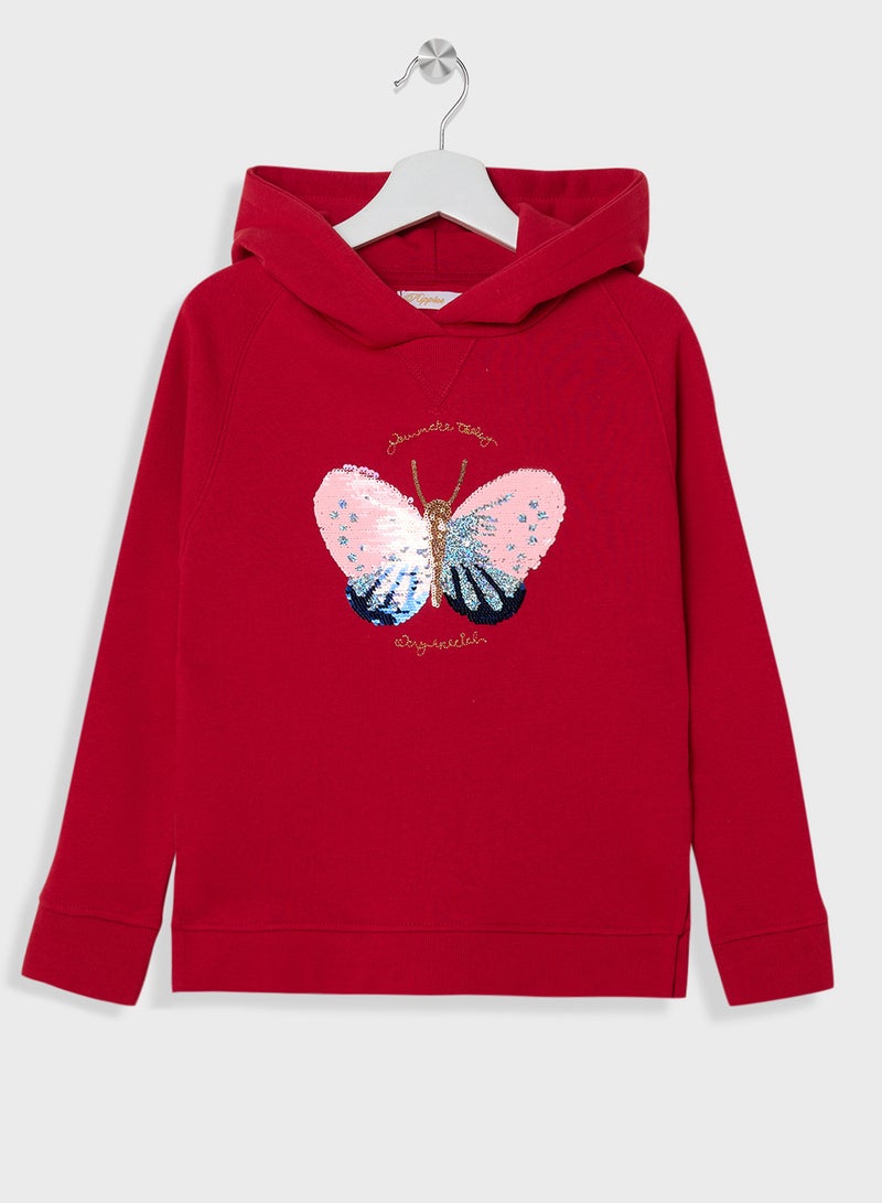 Ripples Girls Hoodies - Image 1