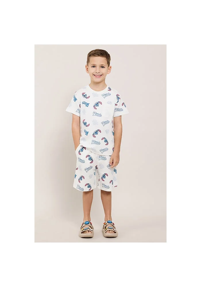R&b Stitch Print Clothing Set