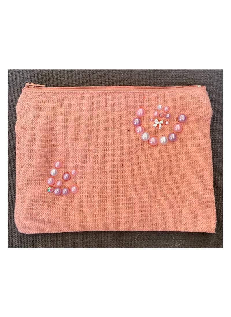 Heya Tria Pink Canvas Pouch 