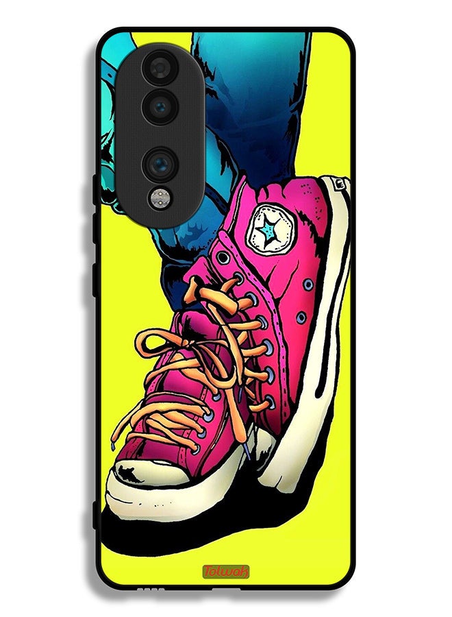 Tolwak Honor 70 Protective Case Cover Canva Shoes Art - Image 2