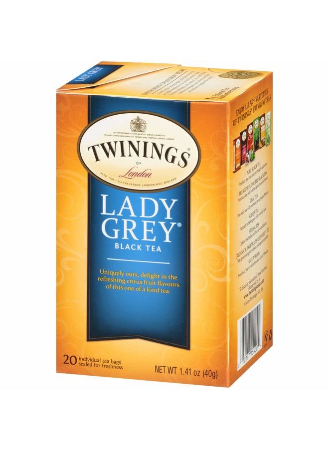 Twinings Lady Grey Black Tea, 20 Tea Bags  - Image 3