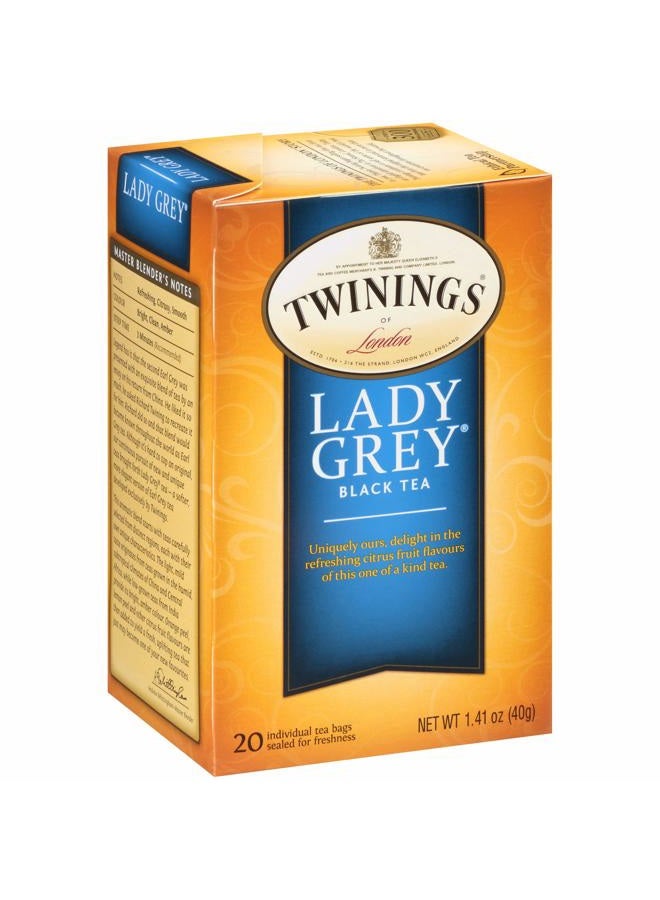 Twinings Lady Grey Black Tea, 20 Tea Bags  - Image 2