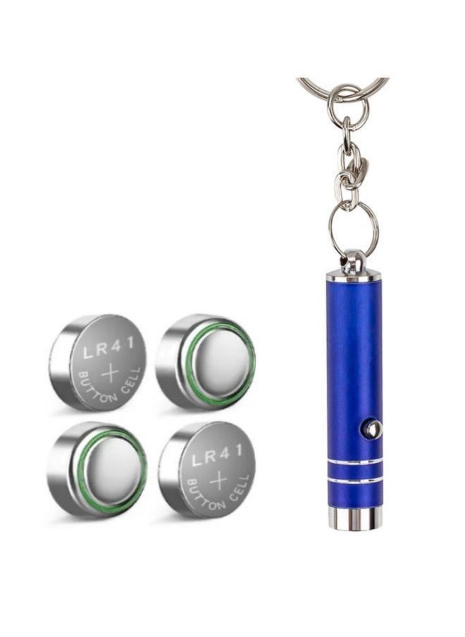 Generic Mini Aluminum UV Torch LED Light Torch Keychain Pocket Light Lamp with Batteries for Mark Checker  - Image 3