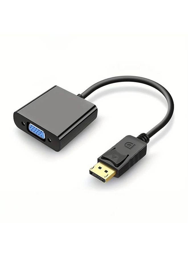 DisplayPort To VGA Adapter Male To Female Converter For PC Laptop Monitor Projector - Image 3