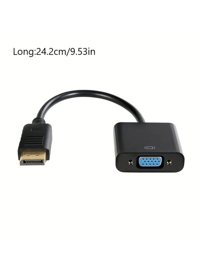 DisplayPort To VGA Adapter Male To Female Converter For PC Laptop Monitor Projector - Image 2