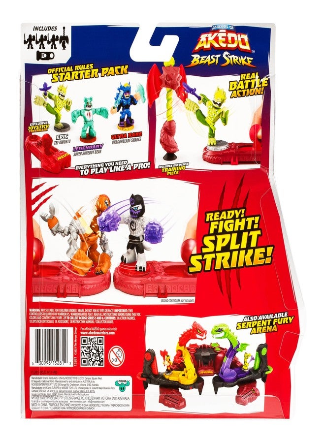 اكيدو مجموعة بداية لعبة Akedo Legends of Beast Strike | 3 محاربين | محارب أسطوري واحد، ومقاتل وحوش واحد، ومحارب نادر للغاية واحد | مع قطعة تدريب ووحدة تحكم عصا تحكم حصرية - Image 5
