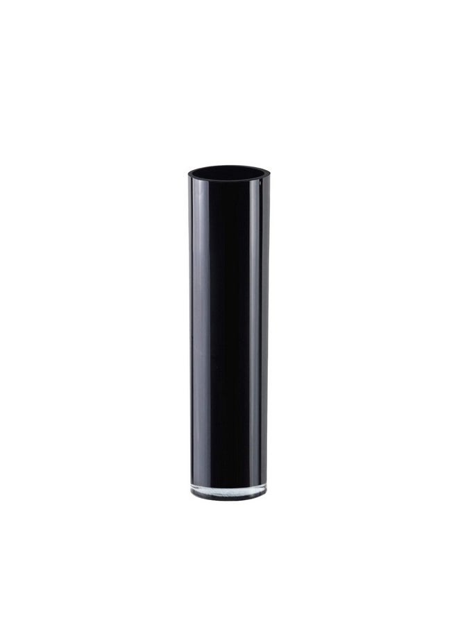 CYS EXCEL Black Glass Cylinder Vase (H:16" D:4") | Multiple Size Choices Glass Flower Vase Centerpieces | Wedding Table Arrangements  - Image 3