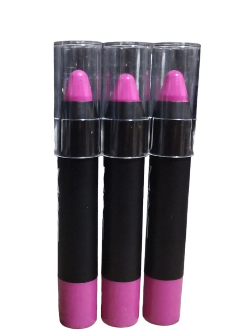 Generic Lip Stick 3 Colors Set for Girls With Lip Balm And Protection From Cracks  - Image 1