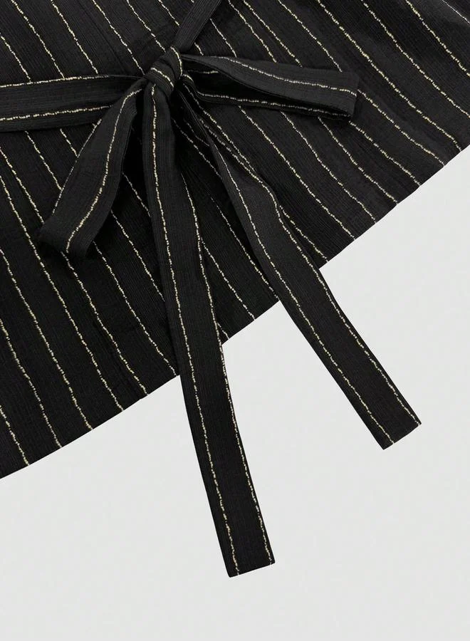 تايك تو Take Two Striped Button Up Top and Pants Co-Ords