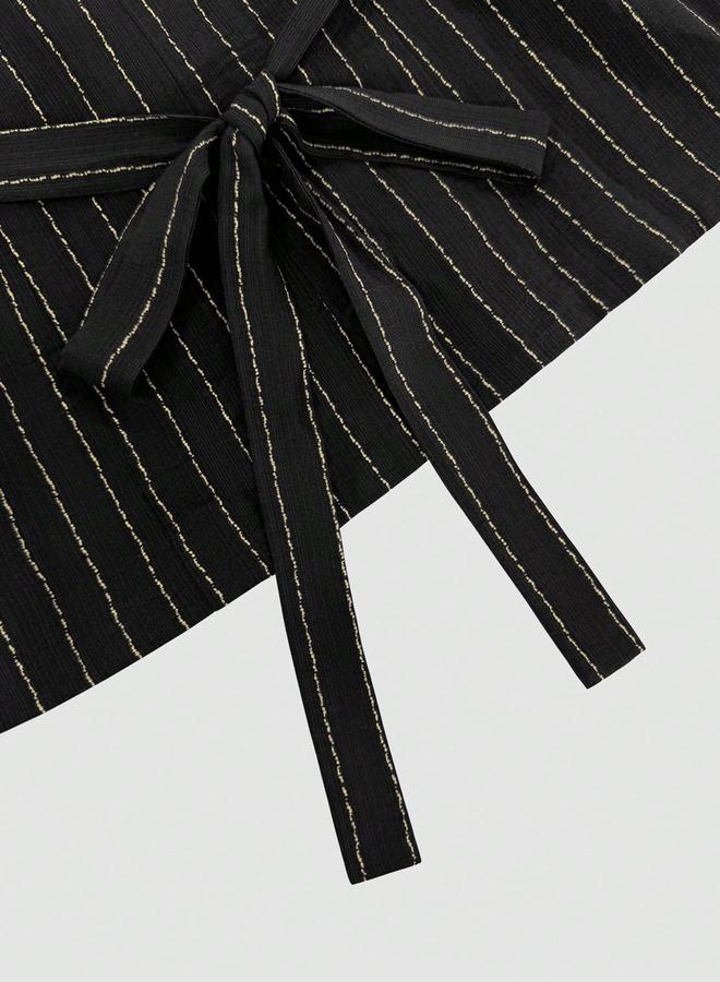 Styli Striped Button Up Top and Pants Co-Ords - Image 4