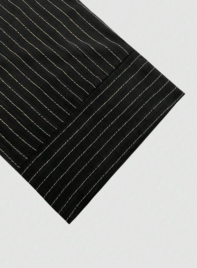 تايك تو Take Two Striped Button Up Top and Pants Co-Ords