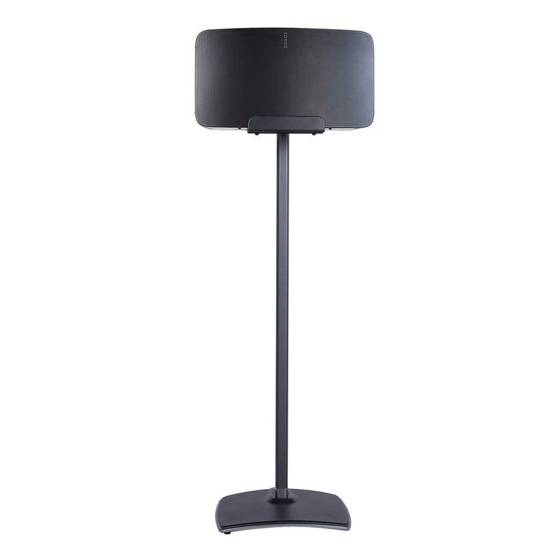 Sanus SANUS Wireless Speaker Stand for Sonos Five and Sonos Play:5 - Audio Enhancing Design for Vertical & Horizontal Audio with Built-in Cable Management & Premium Alloy Materials WSS52-W2 (Black)  - Image 1