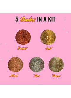MyGlamm Popxo Makeup Collection, Vibin' Mini Nail Kit Exclusively, Paraben Free, Long Lasting Formula, 5 In 1 Combo, Glossy Finish, 3 Ml, Pack Of 5  - Image 3