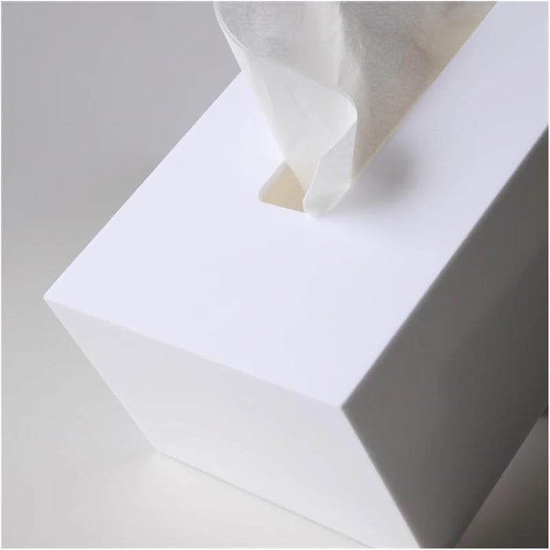 Standard White Acrylic Tissue Box Organizer For Restaurant Napkins And Coffee Table - Image 3