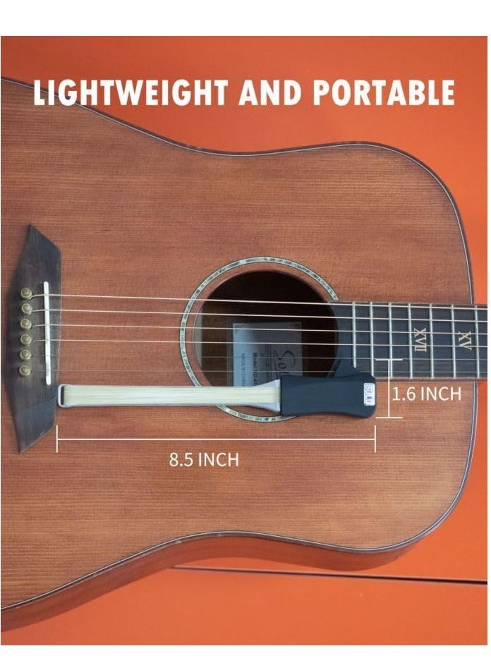 Guitar Bow, 2 in 1 Horsehair Carbon Fiber Bow for Guitar, Makes Your Guitar a CelloViolin   Fun and Creative Tools for Steel Stringed Instrument Rosin Included, Guift Idea for Birthday