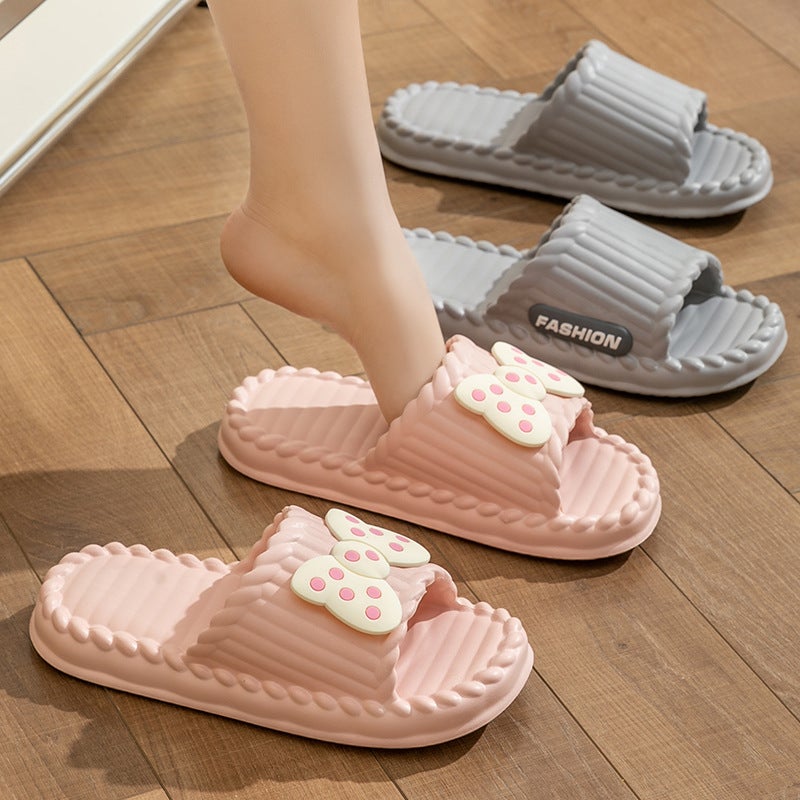 Slippers Women'S Summer Thick Bottom Cartoon Non-Slip Deodorant Indoor Bathroom Bath Couple'S Feeling Slippers Men'S - Image 4