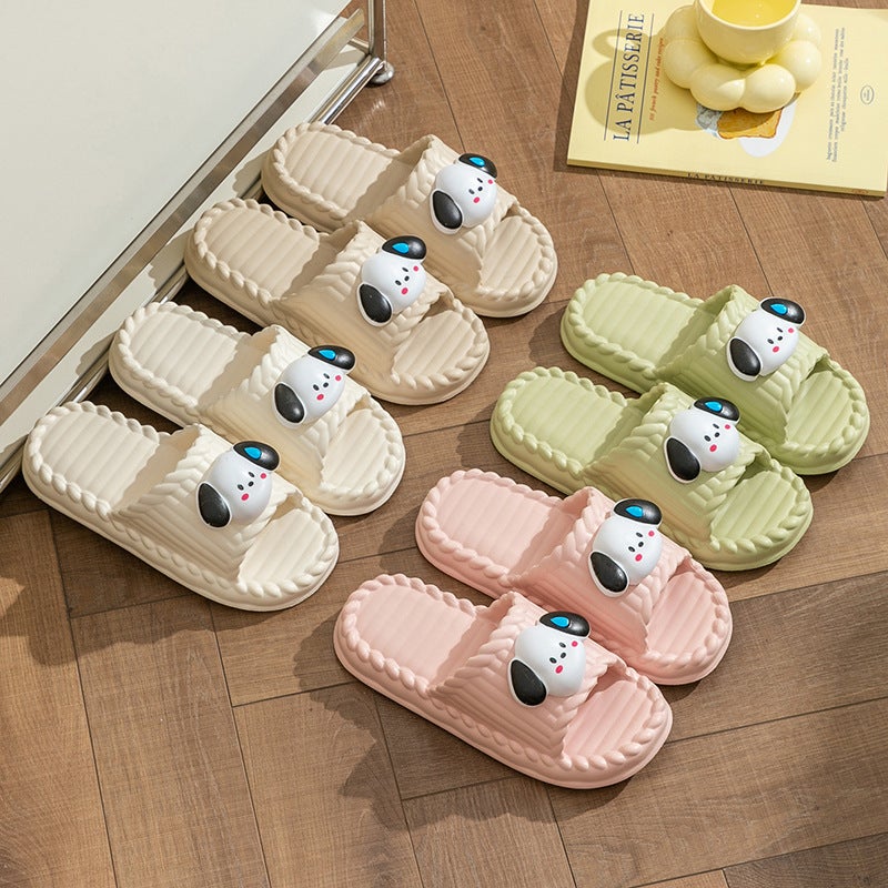 Slippers Women'S Summer Thick Bottom Cartoon Non-Slip Deodorant Indoor Bathroom Bath Couple'S Feeling Slippers Men'S - Image 2
