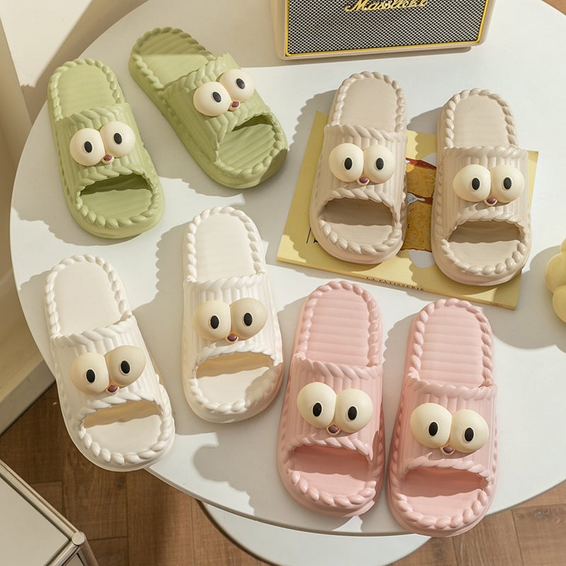 Slippers Women'S Summer Thick Bottom Cartoon Non-Slip Deodorant Indoor Bathroom Bath Couple'S Feeling Slippers Men'S - Image 3